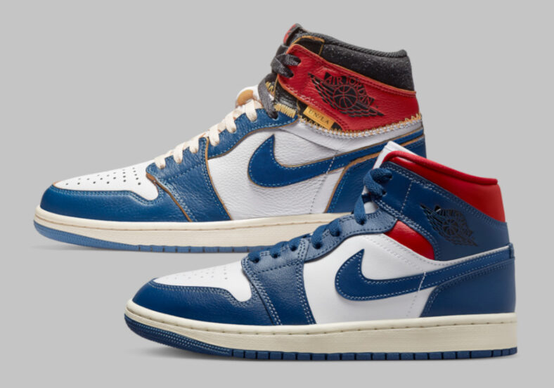 Air Jordan 1 Mid “Blau/Rot” BQ6472-146 Release